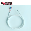 sus304 probe waterproof insulated silicon rubber cable platinum wire manufacturer temperature sensor pt100 rtd